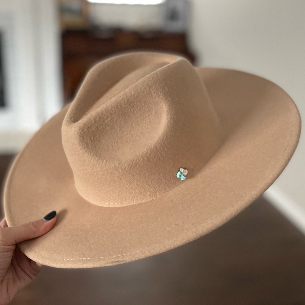 The Cameron Turquoise and Crystal Panama Hat